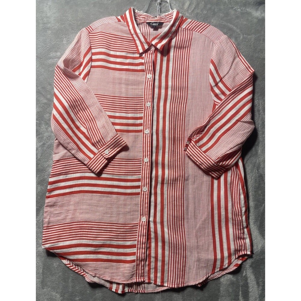 Gitti Blouse Striped Red And White Women’s